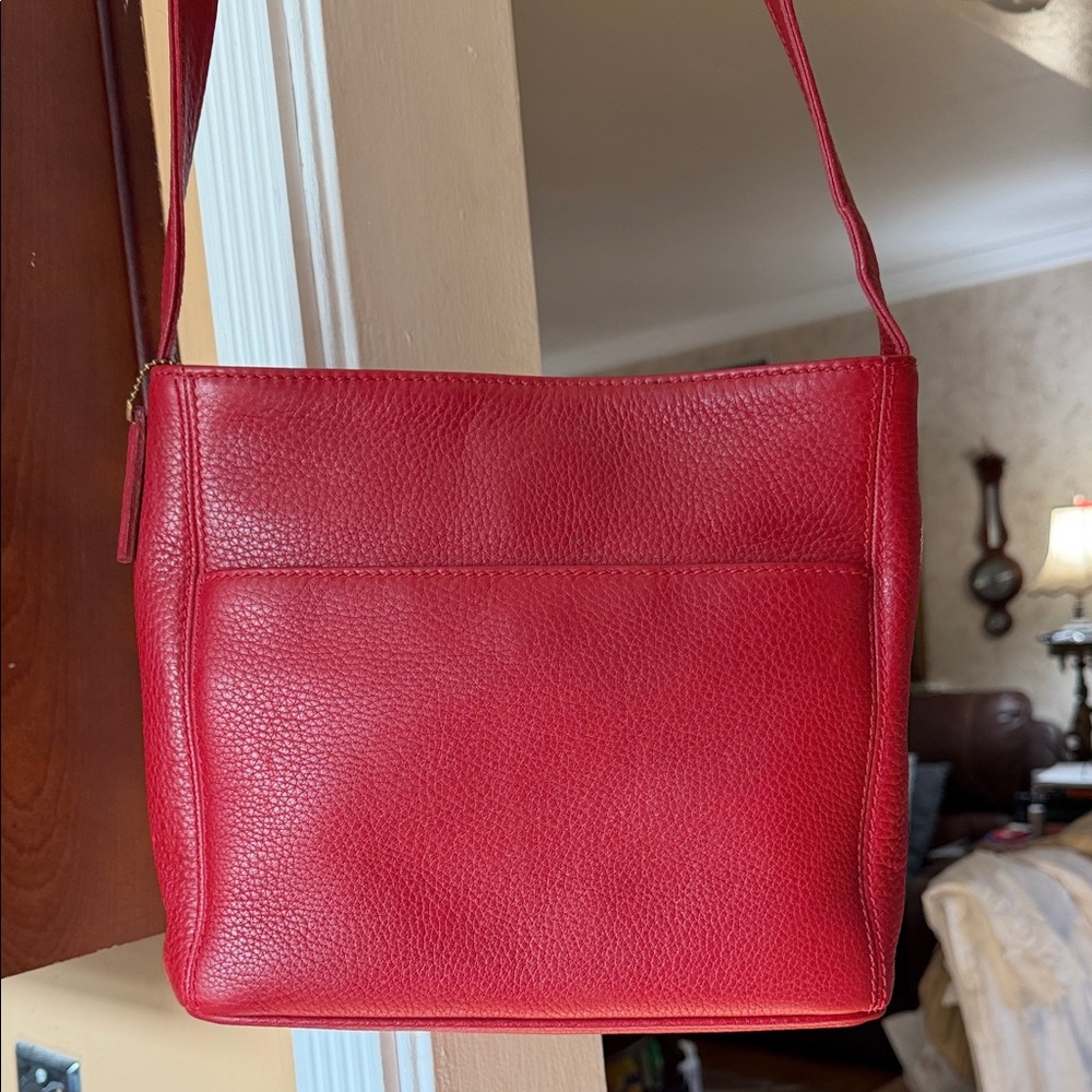 Coach Bold Red Shoulder Bag